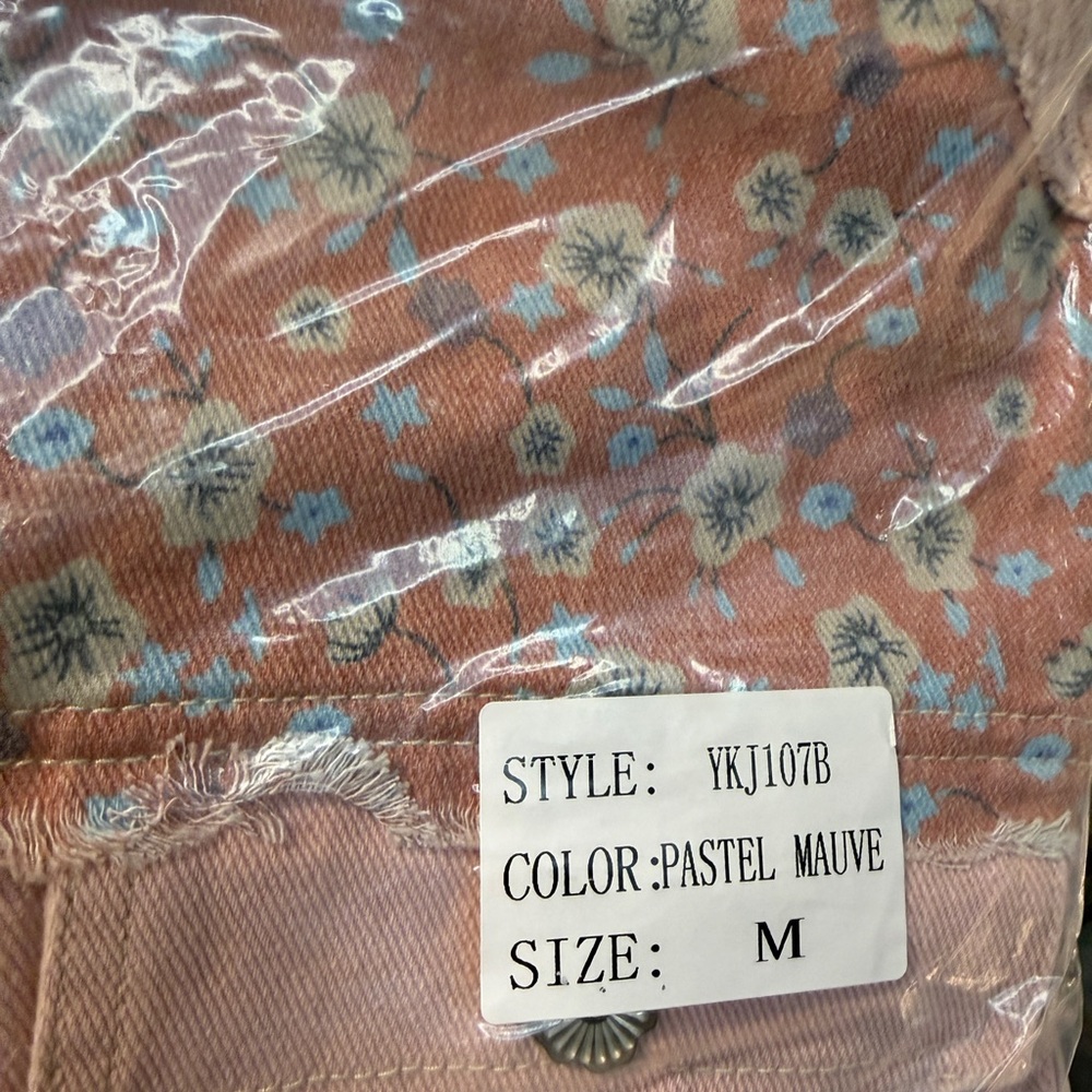 POL Pink Patchwork Jean Jacket NWT - image 5